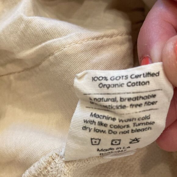 Mate the Label Organic Cotton Cream Jogger Pants Size XL - Picture 9 of 9